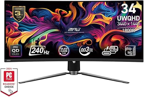 MSI MAG 341CQP QD OLED Monitor