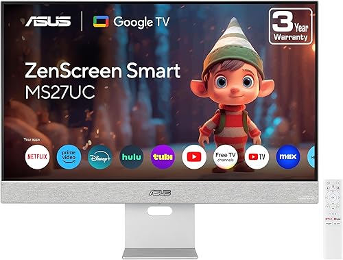 Review of the Asus ZenScreen Smart Monitor MS27UC: Smart TV capabilities in a compact display