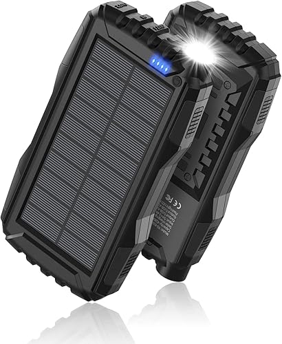 With a flashlight integrated, this durable solar power bank is a great deal for $23.