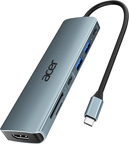 This $18 Acer device allows you to use your laptop’s USB-C connector as seven ports.